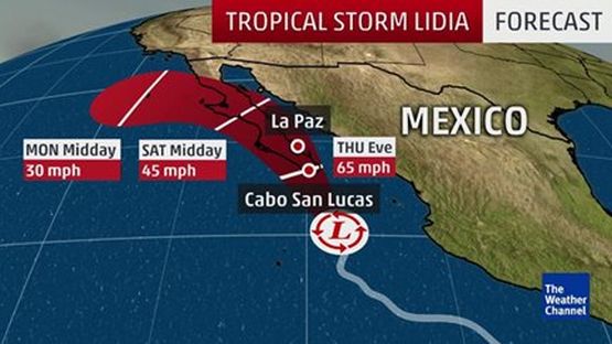 Forcast_TropicalStormLidia_09-04-2917