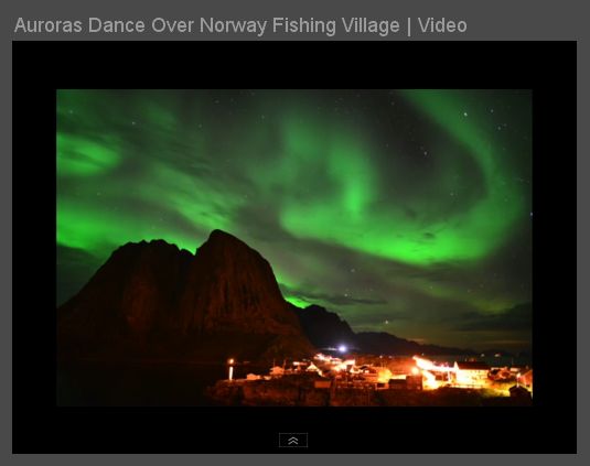 Auroras-Dance-Over-Norway-Fishing-Village--video-link