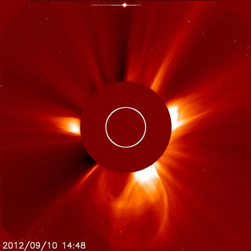 CME_2012-09-10_M+C-ClassSolarFlares-fromSunspots1564+1567