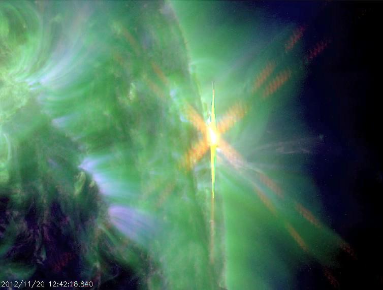 CME_2012-11-20_Sunspot-1618_M1,7-SolarFlare_SDO