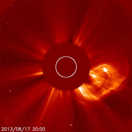 CME_2013-08-17_2000_TwoEarthFacingM-ClassSolarFlares,SourcingFromSunspot1818,EruptToday