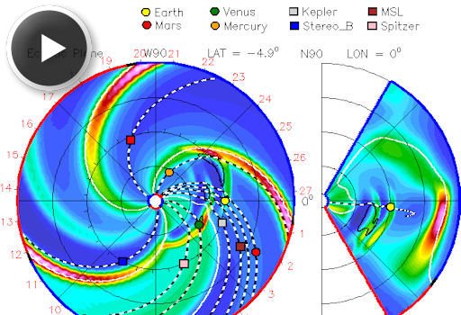 GoddardSpaceWeatherLabForcastChartDetermineWhen+IfaCME-PlasmaCloudWillHitEarth-4-21-12