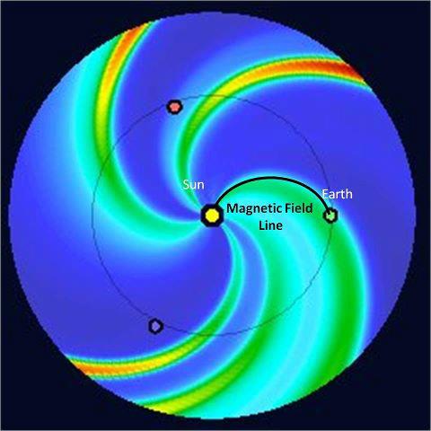 NOAA-SolarMagneticFieldChartFromCME-Sunspot1429